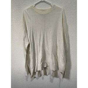 LOFT Outlet Women's Speckled Confetti Knit Sweater Crewneck Long Sleeve‎ XL